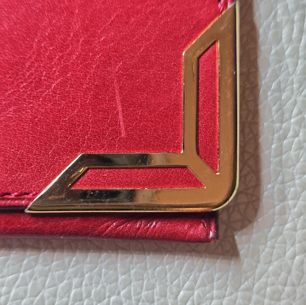 ✨️YSL BEAUTIFUL CHECKBOOK WALLET RED - Picture 6 of 12